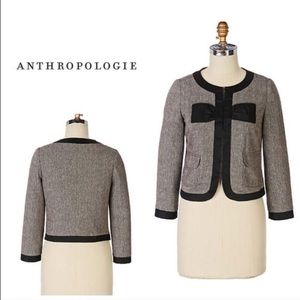 Anthropologie Properly tweed jacket